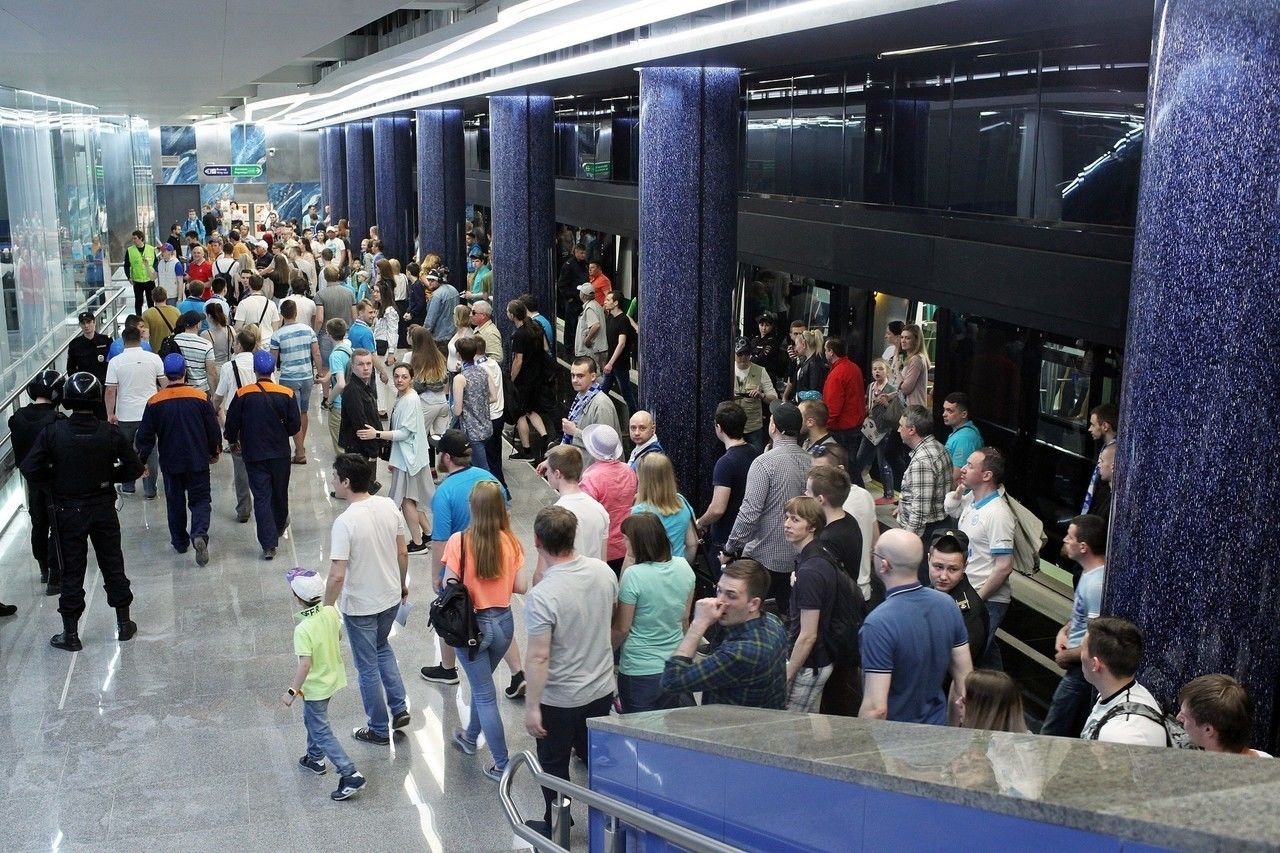 Станция была построена в том числе и для обслуживания матчей на стадионе «Санкт-Петербург».