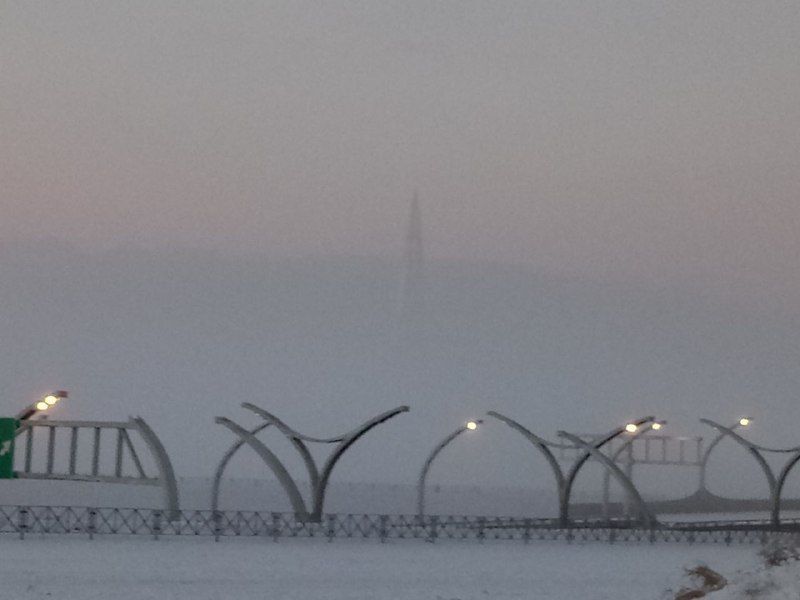 Туман опустился на Петербург