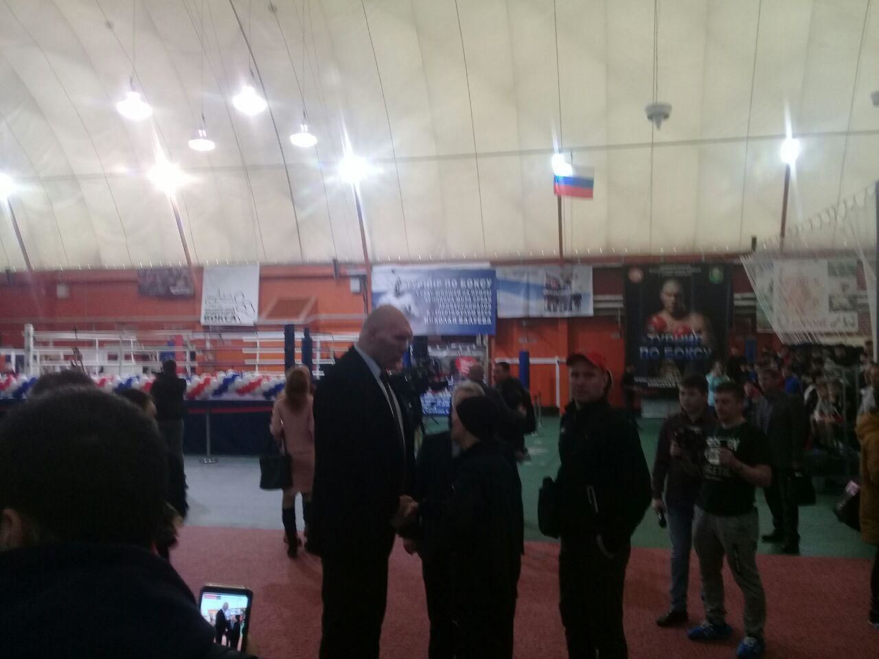 Валуев приехал на открытие турнира