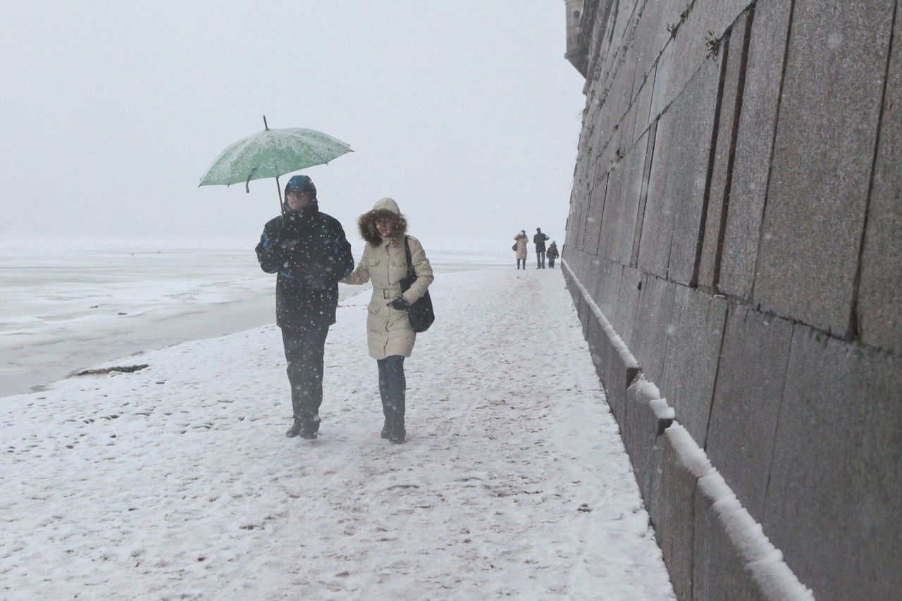 В Петербурге ожидают снег, гололед и метель 