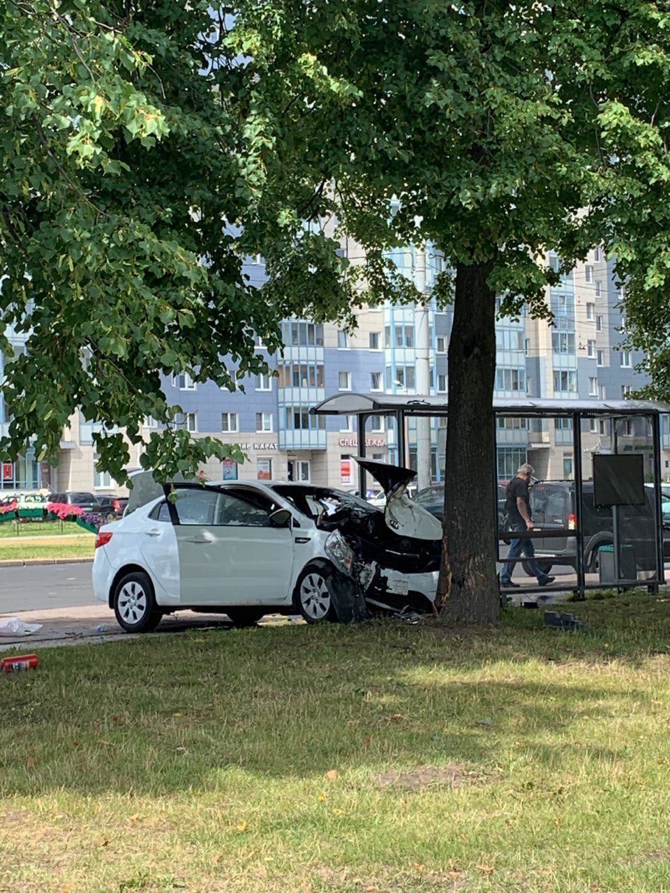 В сети появилось видео смертельной аварии на Гражданском проспекте