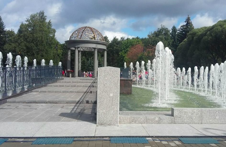 В Любашинском саду Петербурга открыли пешеходный фонтан