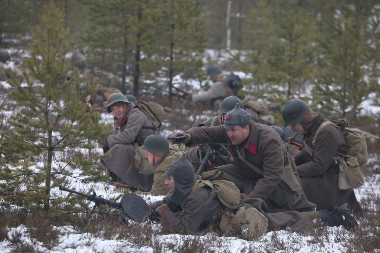 В Ленобласти к 80-летию советско-финской войны прошла военно-историческая  реконструкция