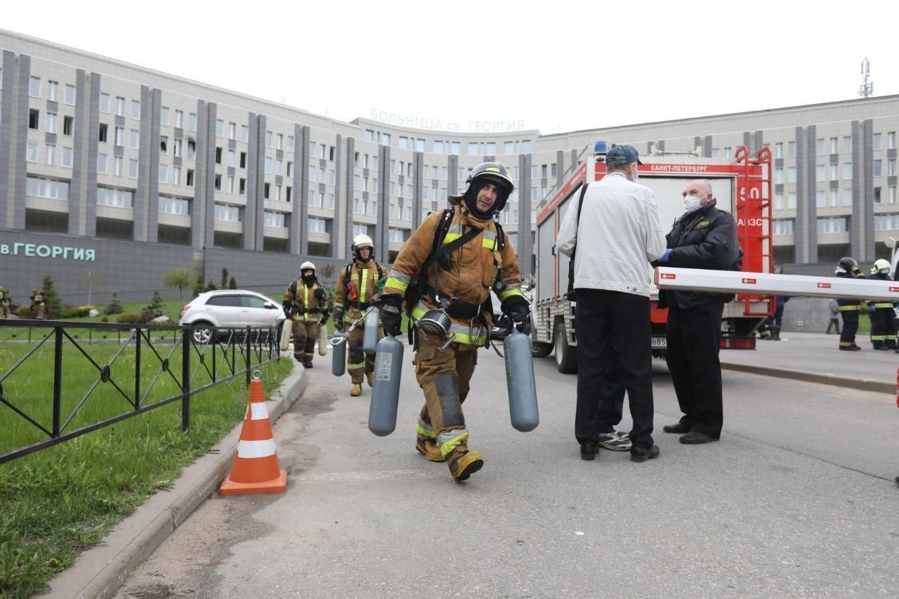 Глава Следственного комитета: система пожаротушения сработала в больнице Святого Георгия
