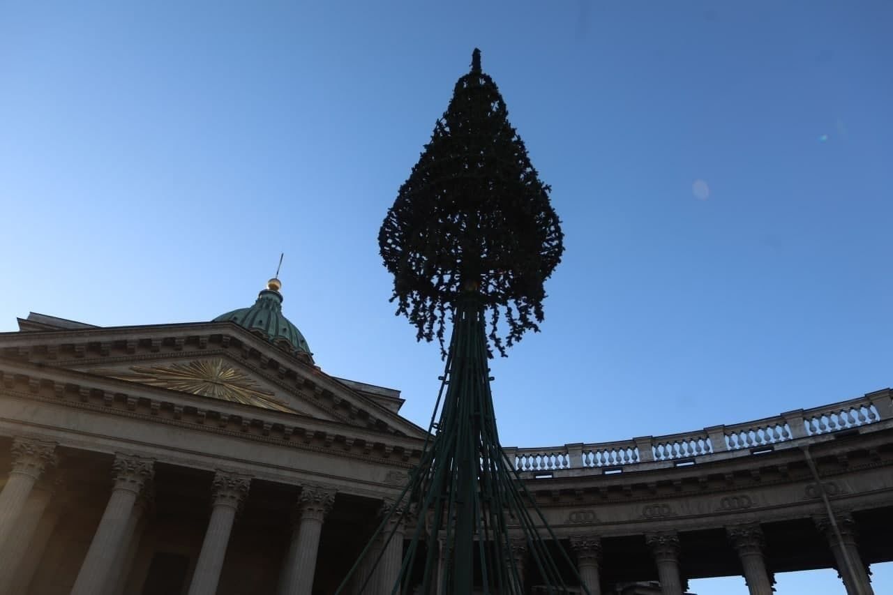 Фото: как будет выглядеть новогодняя ёлка у Казанского собора 