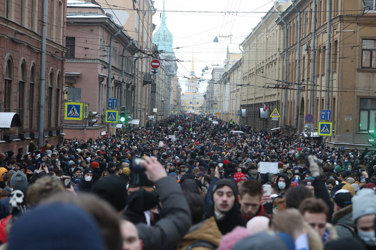 В Петербурге арестованы более 20 участников несогласованной акции