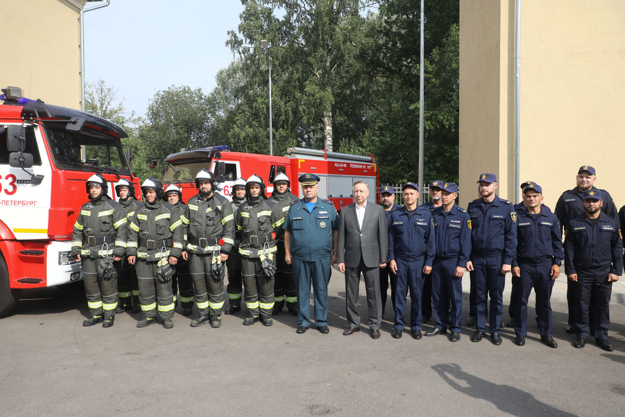 После реконструкции в Выборгском районе открылась пожарно-спасательная  часть №63