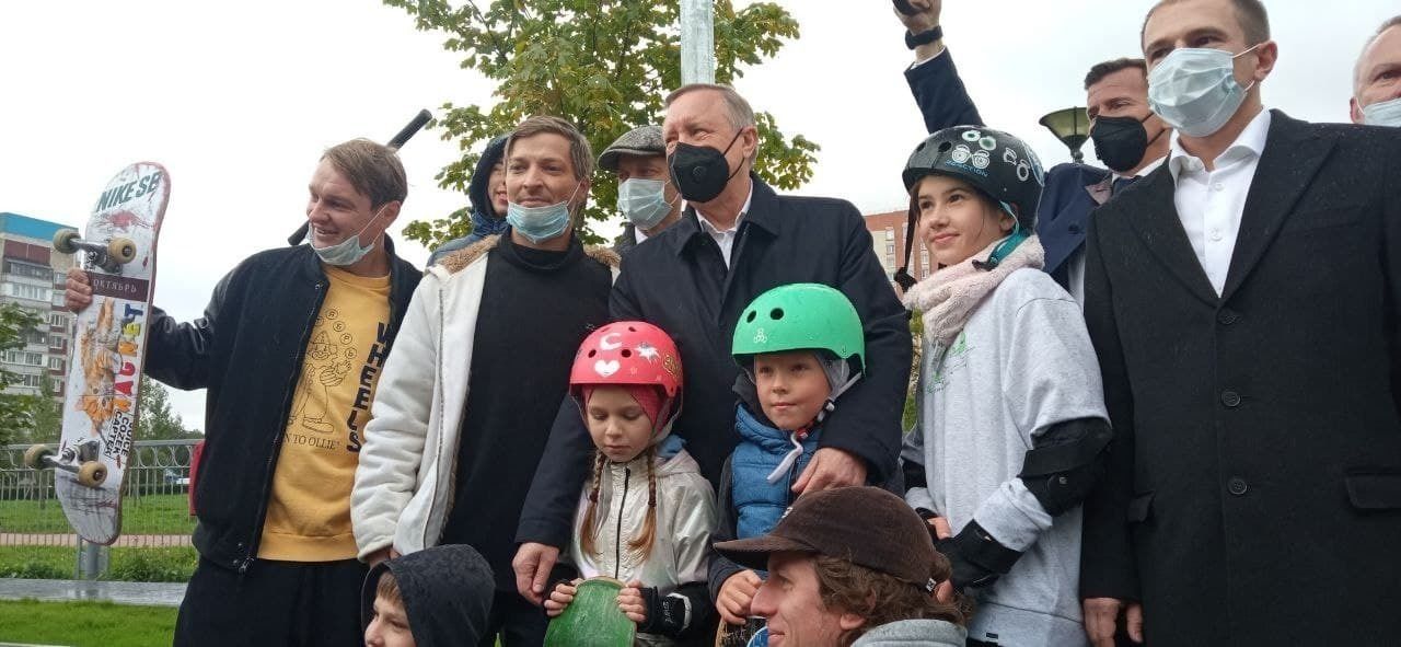 В Невском районе открыли новый скейт-парк