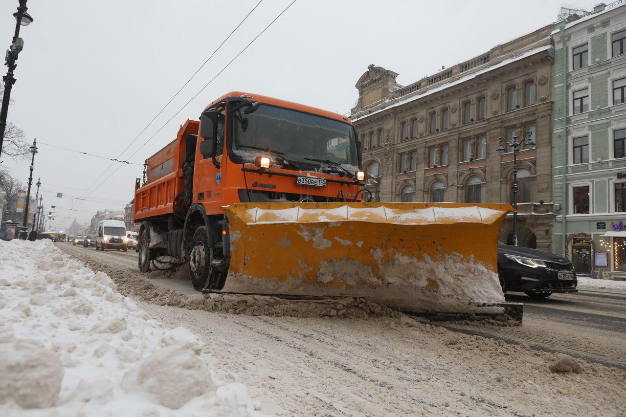 В Центральном районе Петербурга от снега частично очистили 1341 двор