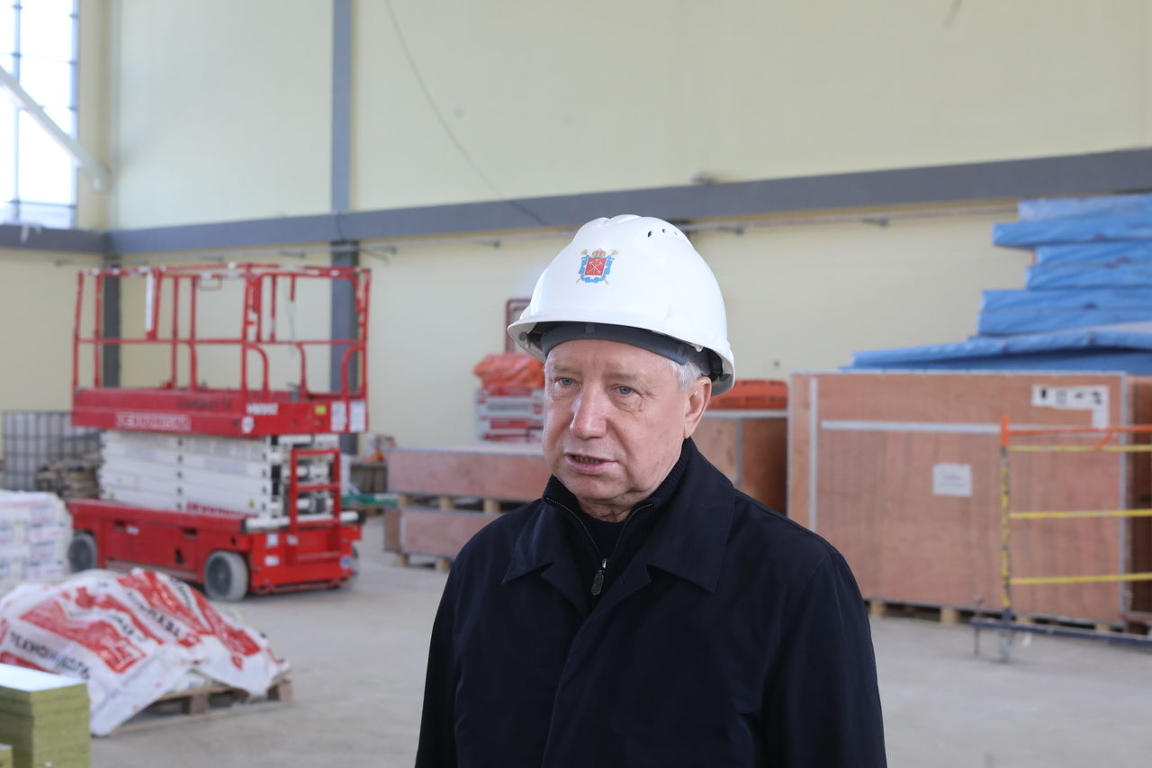 Александр Беглов: «Школу олимпийского резерва в Пушкине надо достроить к Новому году»